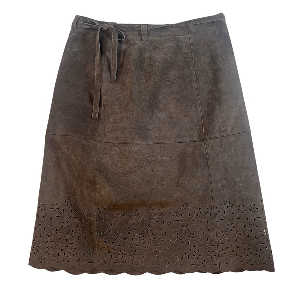 ISAAC MIZRAHI for Target | Suede Leather‎ Skirt Size 6
